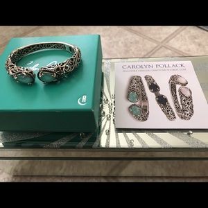 Carolyn Pollack Sterling Gemstone Doublet Cuff